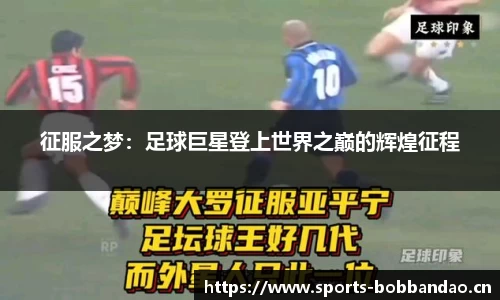 征服之梦：足球巨星登上世界之巅的辉煌征程