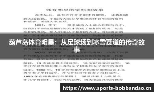 葫芦岛体育明星：从足球场到冰雪赛道的传奇故事